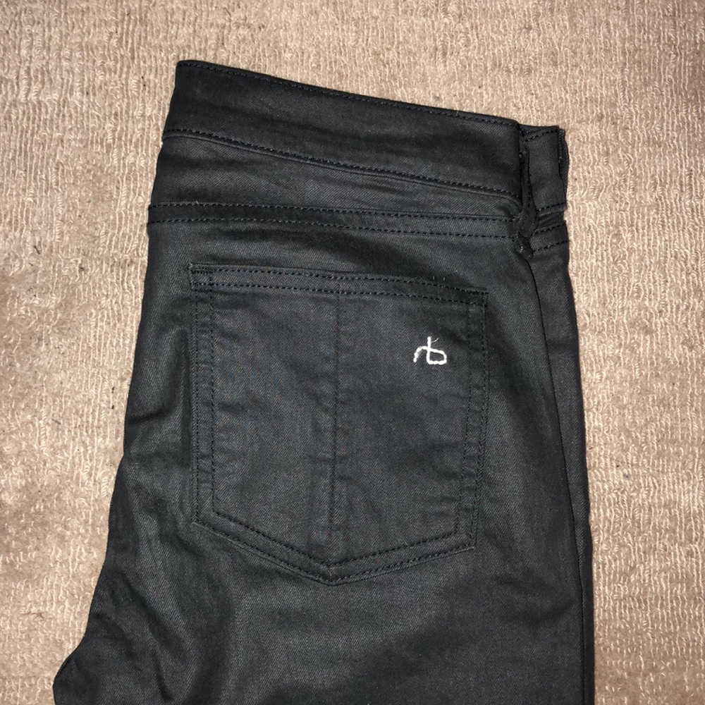 dark charcoal grey rag & bone skinny jeans/legging